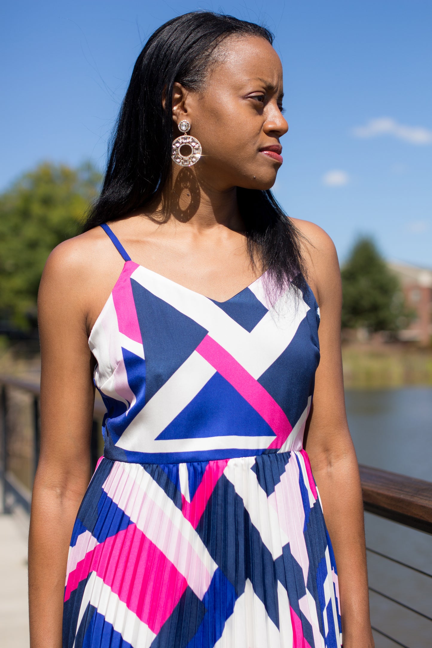 Jack & Jill Pleated Midi Dress